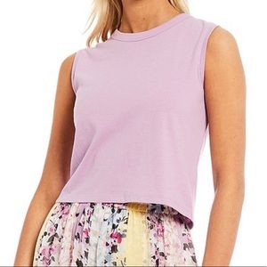 French connection light purple crop top